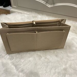 Beige Purse Organizer Insert